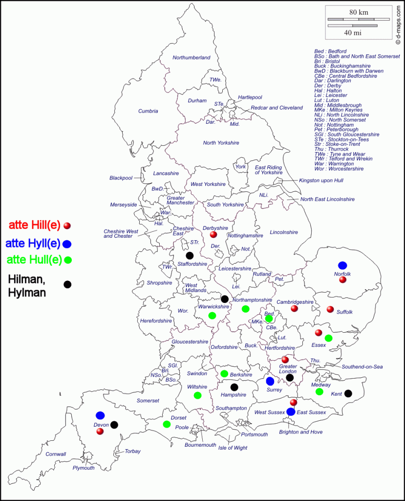 2.2 Atte Hylle – The Hillman One-name Study